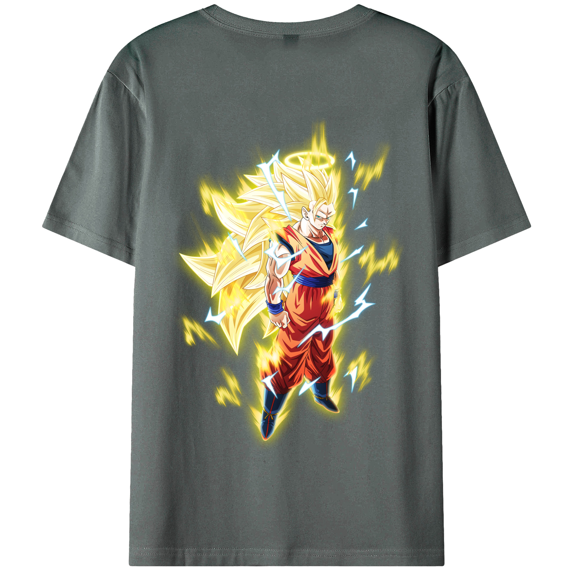 （画像用） ドラゴンボール 孫悟空（そん ごくう）Son Goku カカロット DRAGON BALL Kakarotto 綿100％半袖Tシャツ（背面プリント）